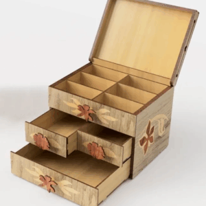 Porta-Jóias Personalizado em MDF 20x20x 30cm