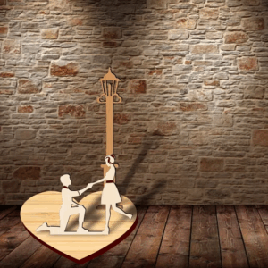 Decoração de Dia dos Namorados - MDF 10x20cm 3mm