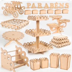 Kit Festa Decoração Estrela - MDF Luxo 27 Peças